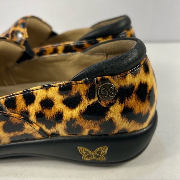 Alegria Keli Leopard Print Patent Slip-On Comfort Shoes | Women’s 38 (8–8.5) - Picture 10 of 15